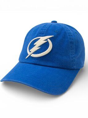NHL Tampa Bay Lighting Patch Dad Hat Under Brim Art Adjustable Buckle Strap
